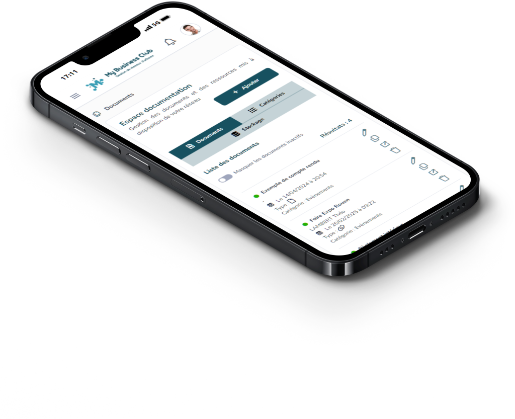La gestion des documents dans MyBusinessClub