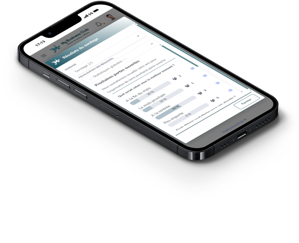 La gestion des sondages de main dans MyBusinessClub