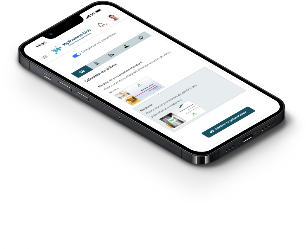 Les supports de présentation de réunion dans MyBusinessClub